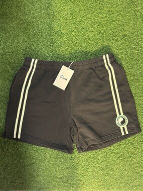 Duvin Balance Sweatshort Black 5.5” Size XL Yin-Yang Patch Drawstring - NWT